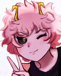 Mina Ashido Face Art Diamond Painting