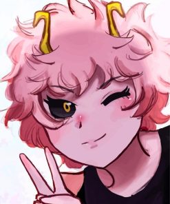 Mina Ashido Face Art Diamond Painting