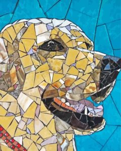 Mosaic Dog Diamond Painting