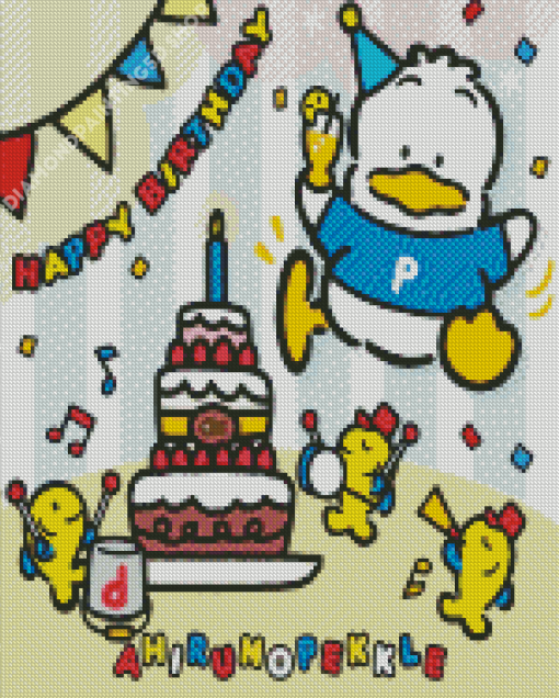 Pekkle Birthday Party Diamond Painting