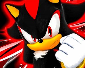 Sonic Shadow The Hedgehog Diamond Painting