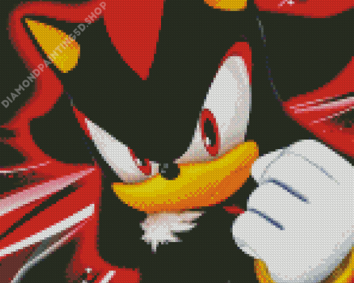 Sonic Shadow The Hedgehog Diamond Painting