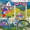 Summer Patriotic Bicycle Diamond Painting