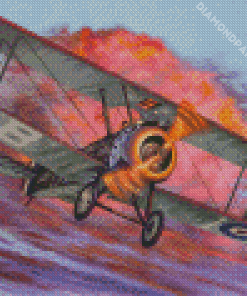 The Sopwith Camel Aircraft Diamond Painting