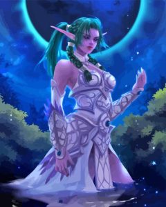 Tyrande Whisperwind Diamond Painting