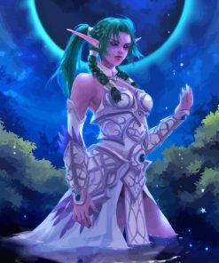 Tyrande Whisperwind Diamond Painting