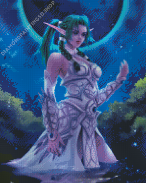 Tyrande Whisperwind Diamond Painting