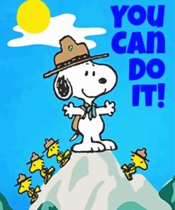 You Can Do It Snoopy Diamond Painting