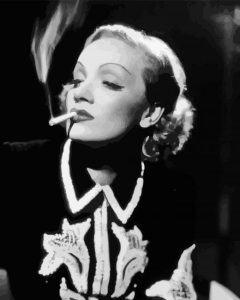 Black And White Marlene Dietrich Diamond Painting