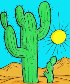 Cactus Desert Diamond Painting