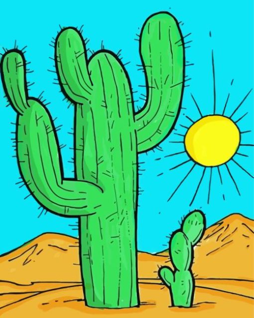 Cactus Desert Diamond Painting
