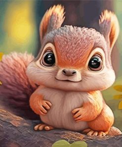 Cute Squirrel Diamond Painting