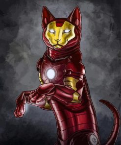 Iron Super Cat Diamond Painting