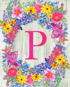 letter P Diamond Painting