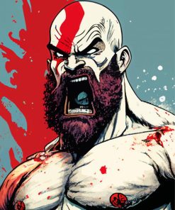 Mad Kratos Diamond Painting