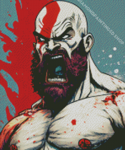 Mad Kratos Diamond Painting