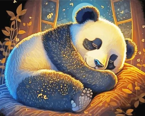 Sleepy Panda Diamond Painting