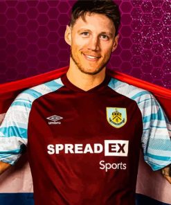 Wout Weghorst Burnley Player Diamond Painting