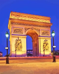 Arc De Triomphe Paris France Diamond Painting