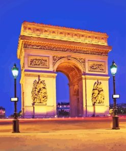 Arc De Triomphe Paris France Diamond Painting