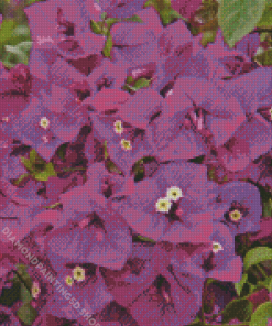 Purple Flowers Plant Diamond Painting