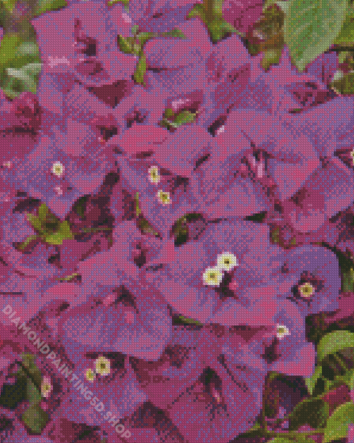 Purple Flowers Plant Diamond Painting