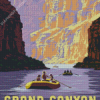 Rafting In Grand Canyon Poster Diamond Painting