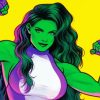 She Hulk Character Diamond Painting