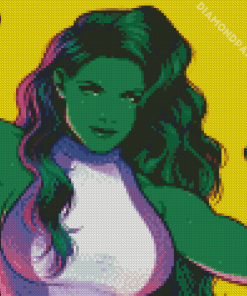 She Hulk Character Diamond Painting