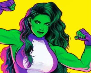 She Hulk Character Diamond Painting