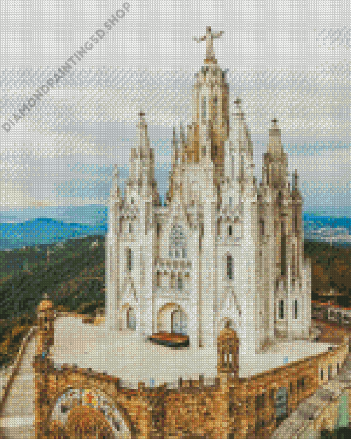 Temple Of The Sacred Heart Of Jesus Diamond Painting