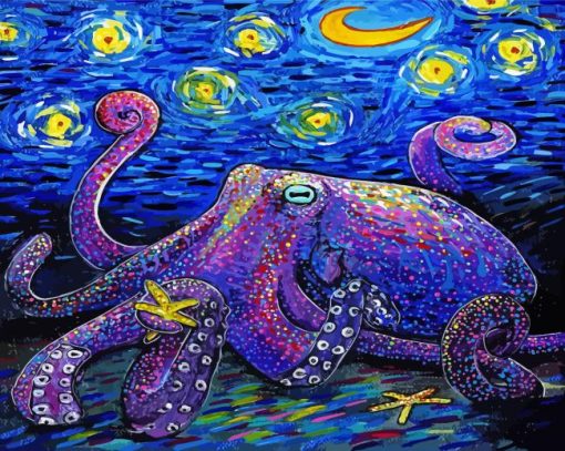 Abstract Octopus Art Diamond Painting