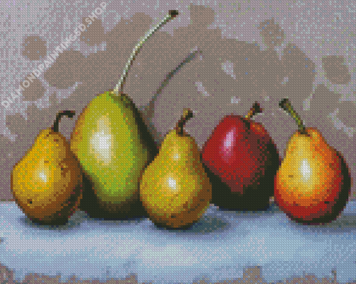 Pears In A Row Diamond Painting