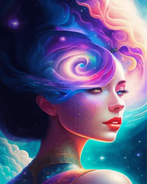 Aesthetic Spiritual Lady Diamond Painting