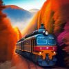 Aesthetic Retro Train Diamond Painting