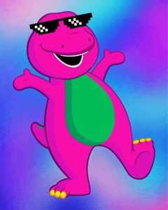 Barney The Dinosaur Diamond Painting