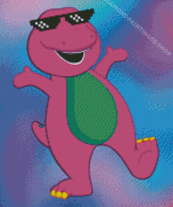 Barney The Dinosaur Diamond Painting