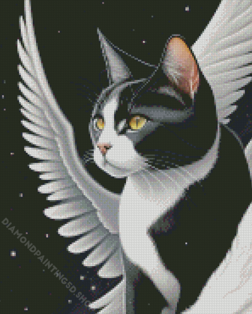 Cat With Wings Diamond Painting