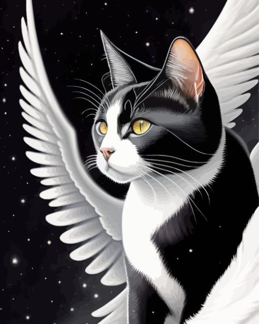 Cat With Wings Diamond Painting