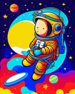 Cute Astronaut Art Diamond Painting