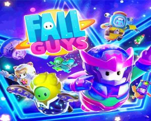 Fall Guys Game Poster Diamond Painting