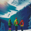 Friends Skiing Diamond Painting