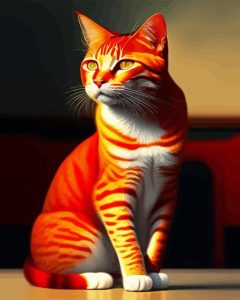 Ginger Cat Diamond Painting