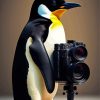 Penguin Photographer Diamond Painting