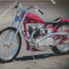 Pink Chopper Motorcycle Diamond Painting