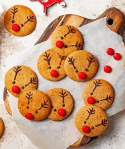 Reindeer Christmas Cookies Diamond Painting