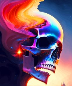 Skull Smoke Diamond Painting