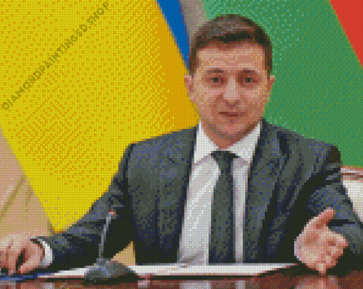 Volodymyr Zelensky Diamond Painting