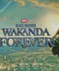 Wakanda Forever Poster Diamond Painting