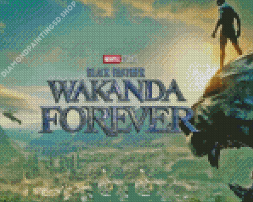 Wakanda Forever Poster Diamond Painting